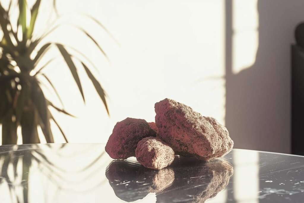 redrock sur une table transparent